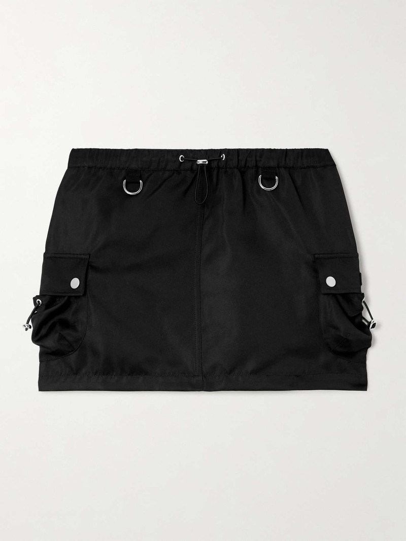Appliquéd shell mini skirt 1
