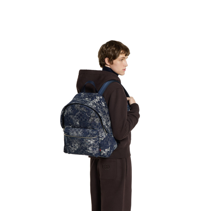 GG denim large backpack 3