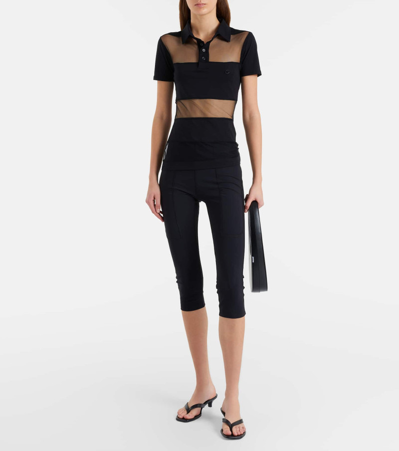 COPERNI Paneled cotton-blend crop top outlook