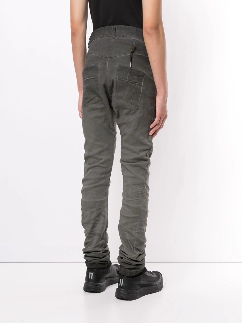 washed skinny-fit trousers - 4