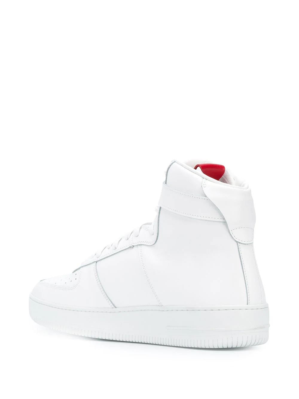 perforated hi-top sneakers - 3