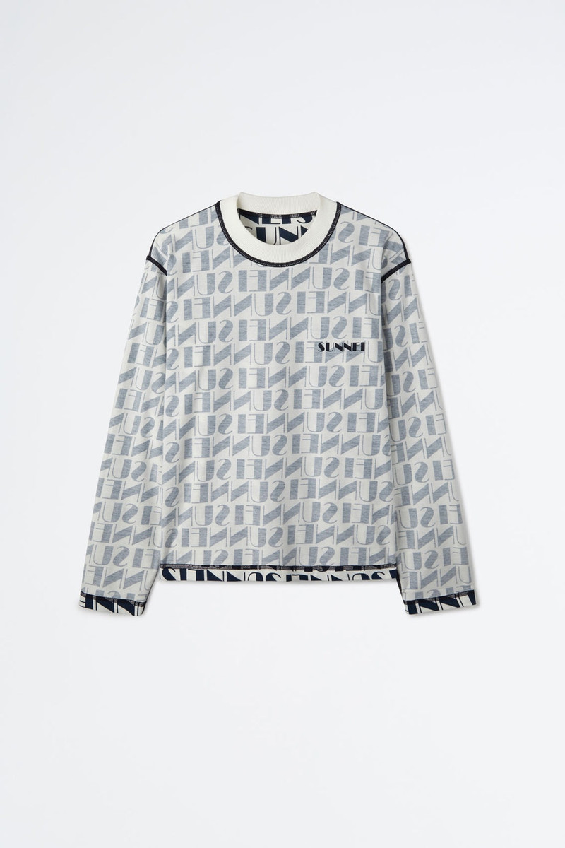 REVERSIBLE NAVY & WHITE LOGO LONG-SLEEVED T-SHIRT 6