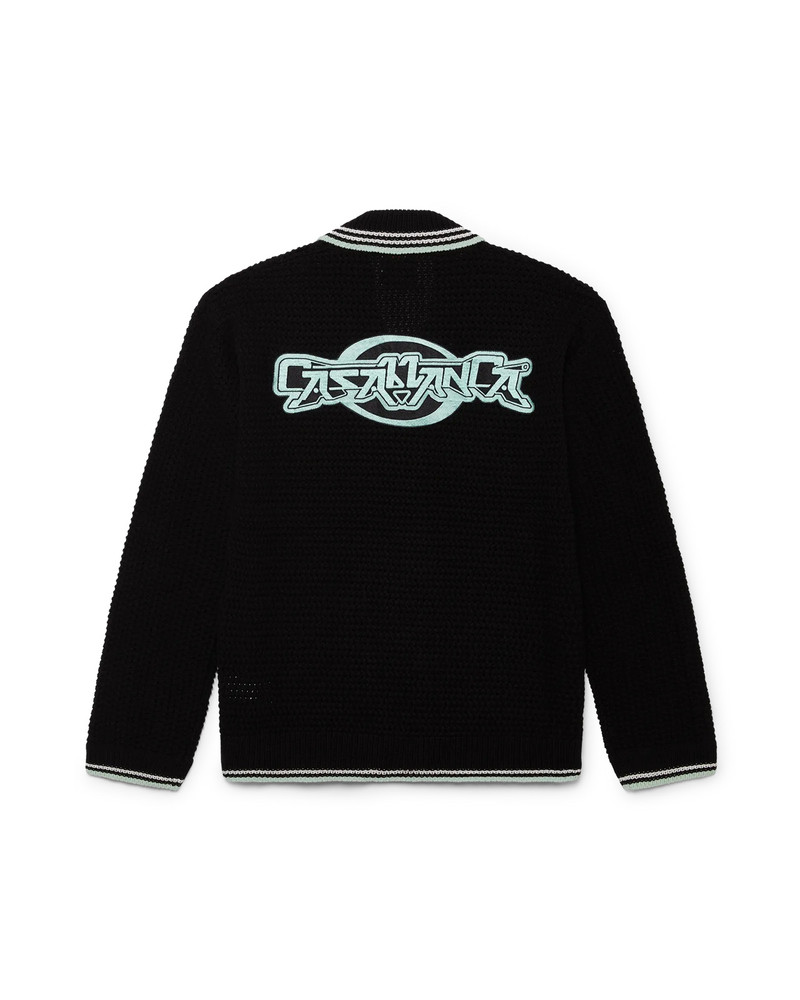 CASABLANCA Embroidered Cotton Crochet Long Sleeve Shirt | Casablanca Paris outlook