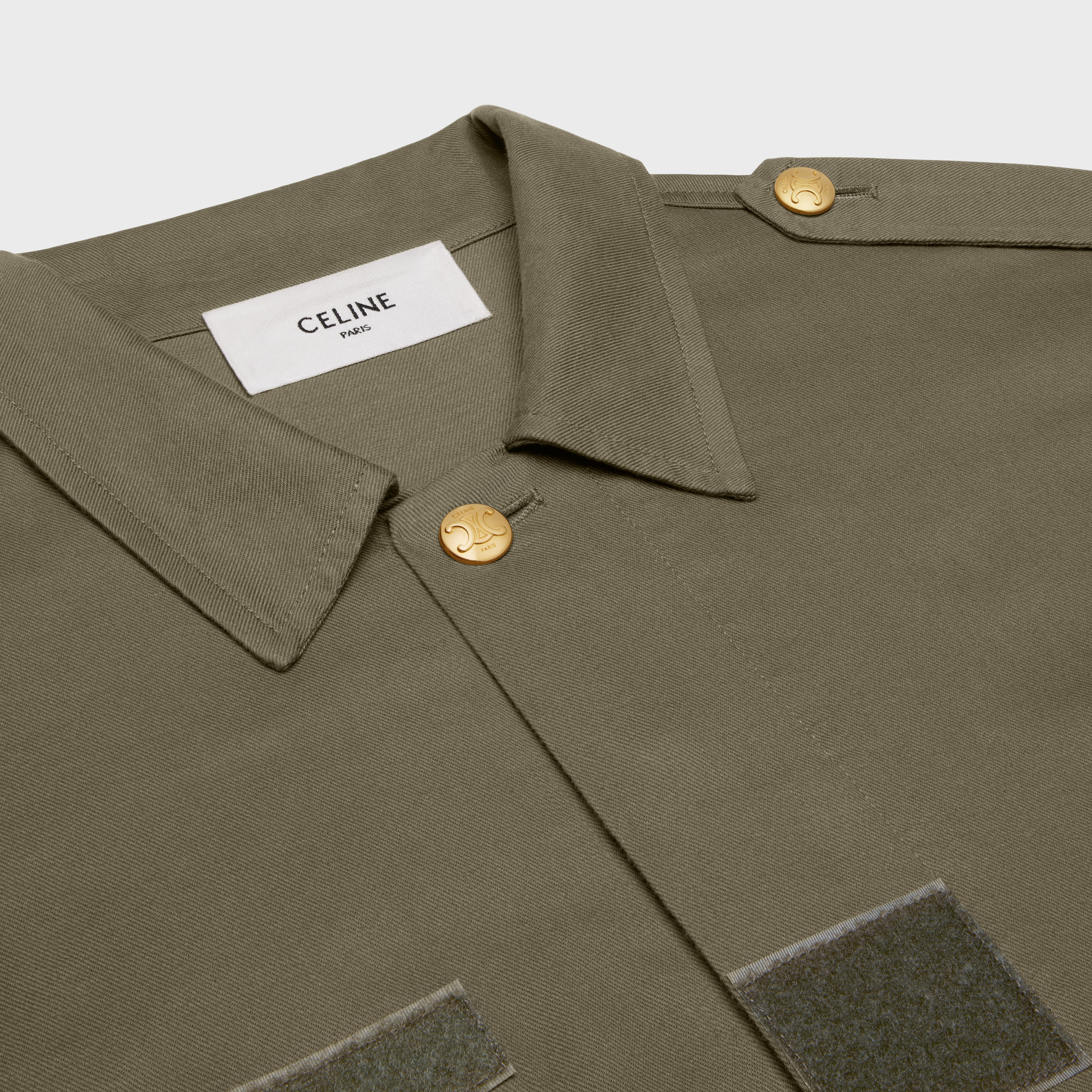 military parka in lightweight twill - 3