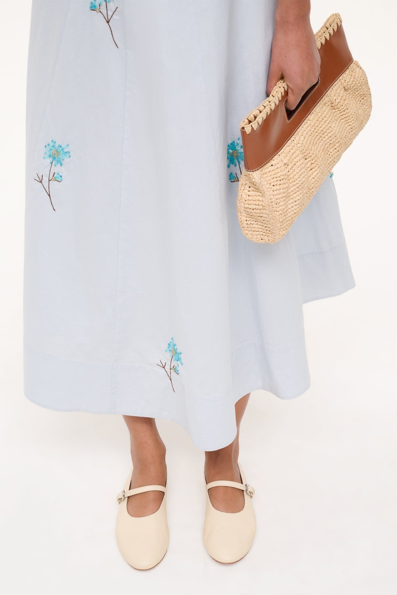 STAUD STAUD ALBA MARY JANE BALLET FLAT CREAM outlook