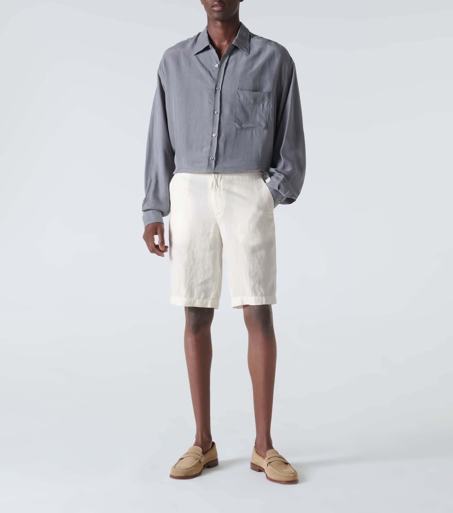 Linen Bermuda shorts - 2