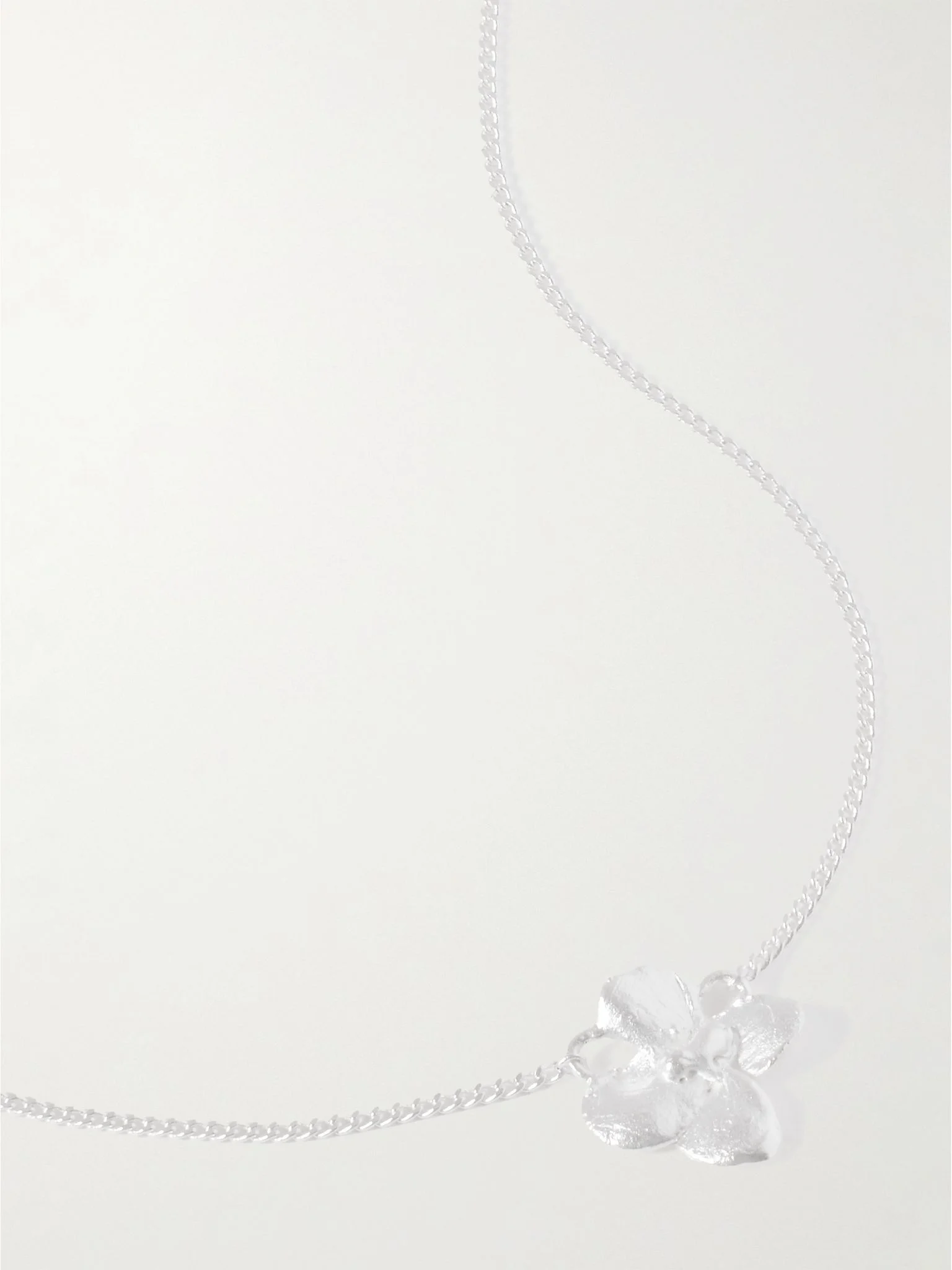 Silver-plated pearl necklace Silver - 1