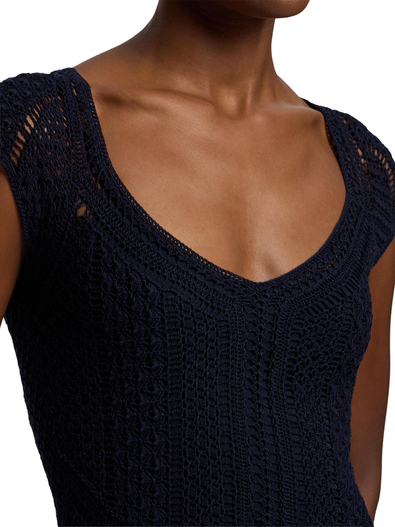 Women's Crosley Crochet Silk Midi-Dress - Icon Navy 7