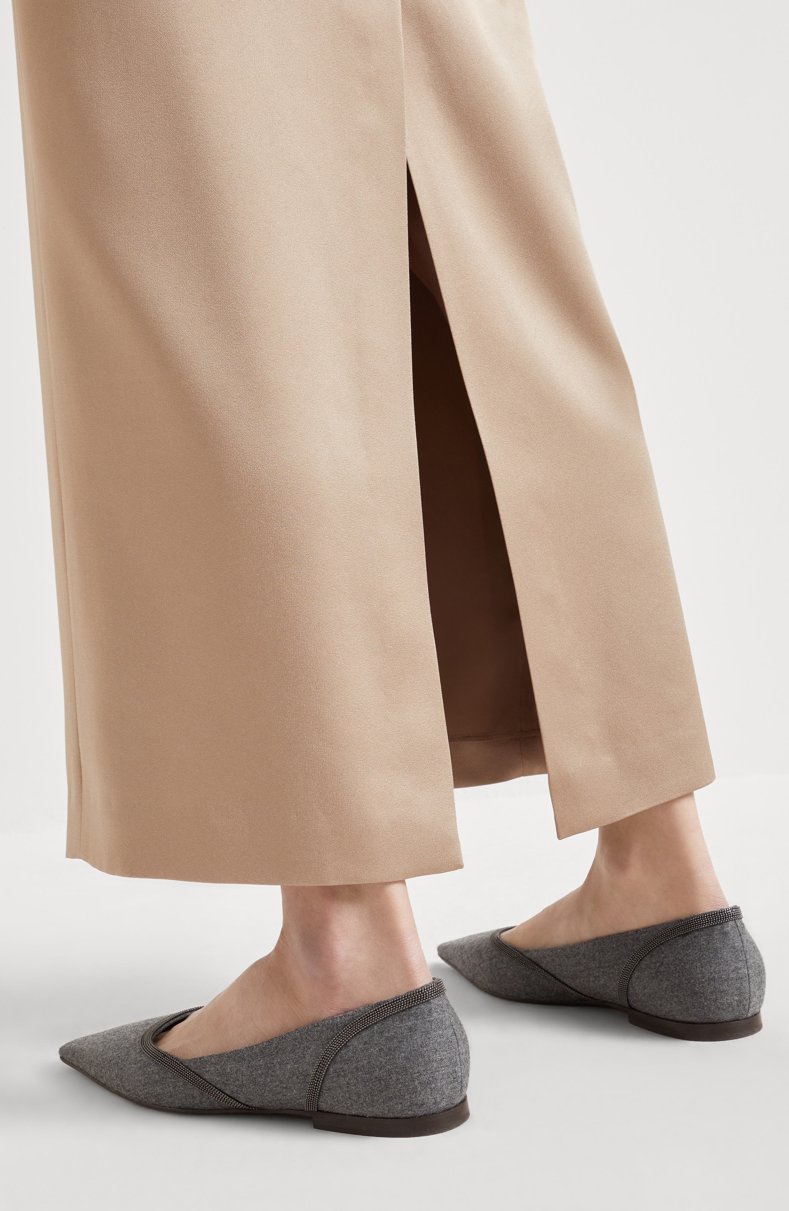 Brunello Cucinelli Column skirt in Warm Beige at Nordstrom - 4