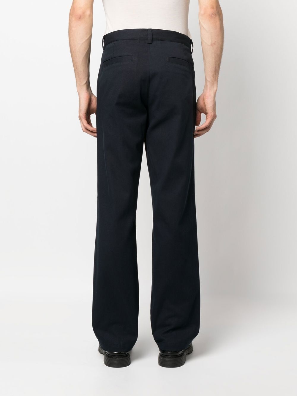 mid-rise straight-leg trousers - 4