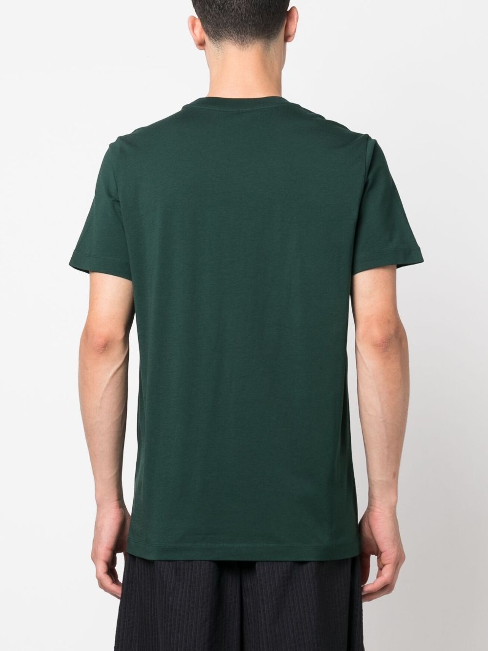 logo-embroidered cotton T-shirt - 4