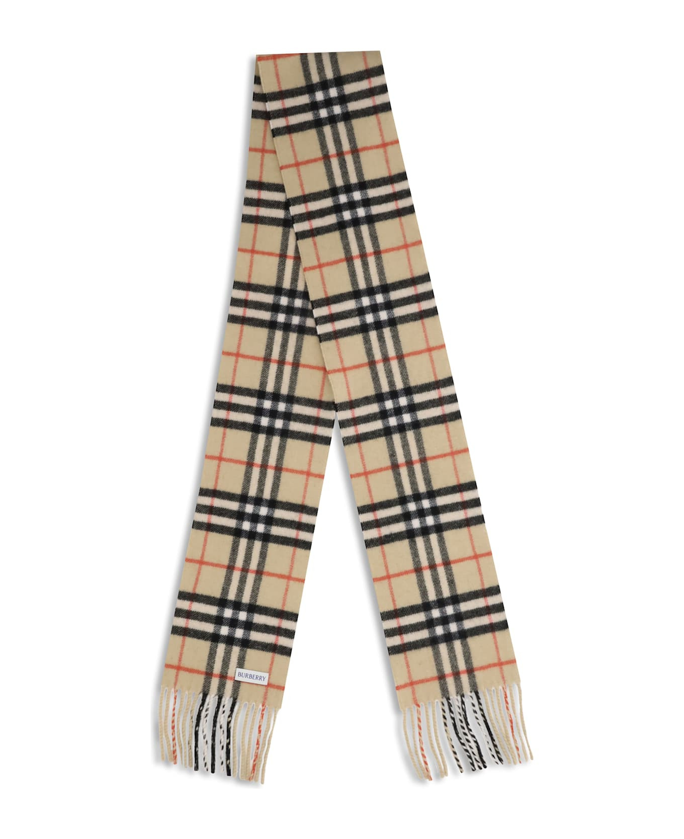 Thin Cashmere Check Scarf - 2