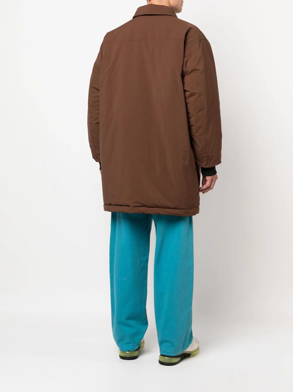 button-up mid-length parka - 6