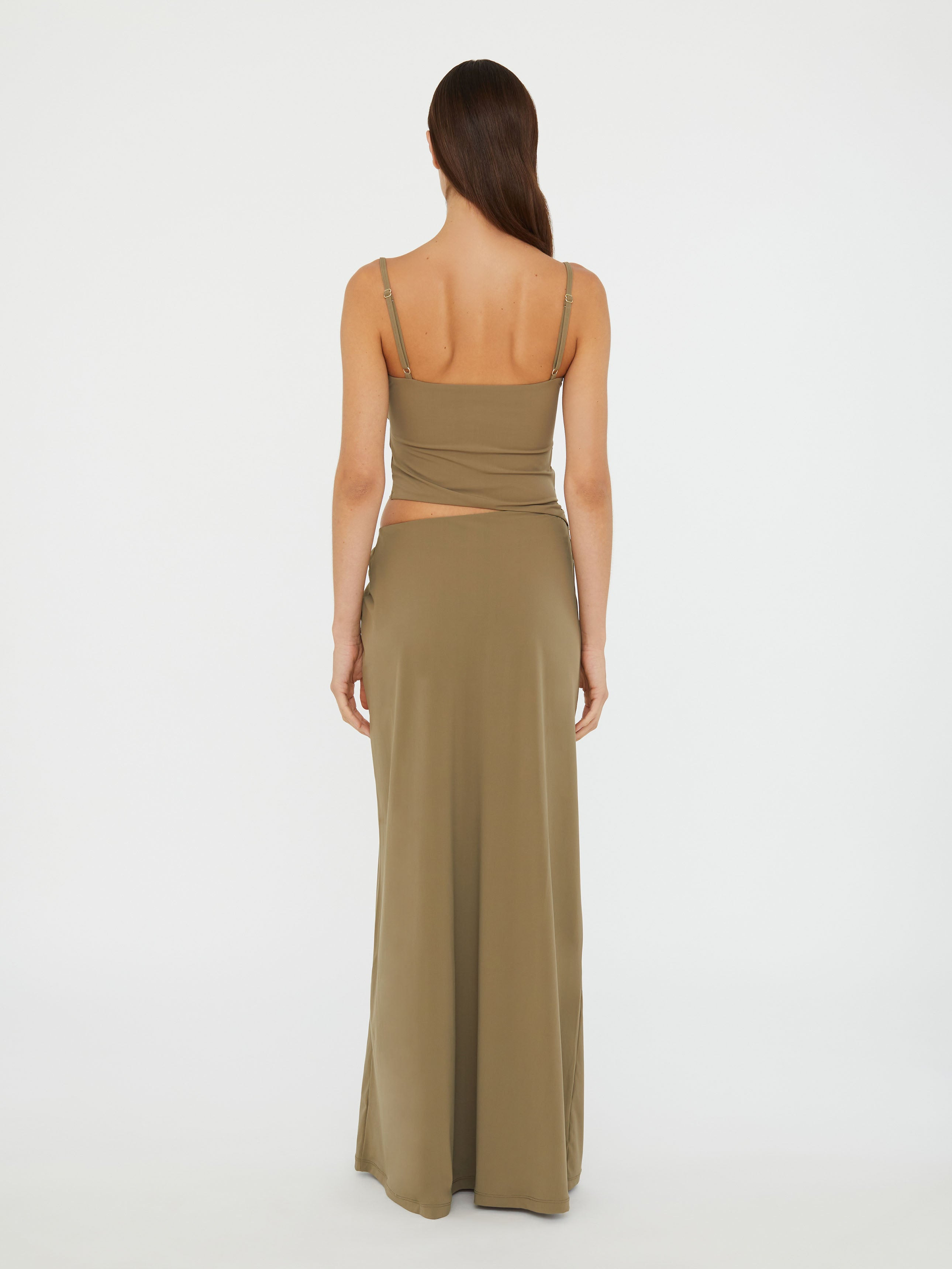 Ruched Orbit Split Dress - 6