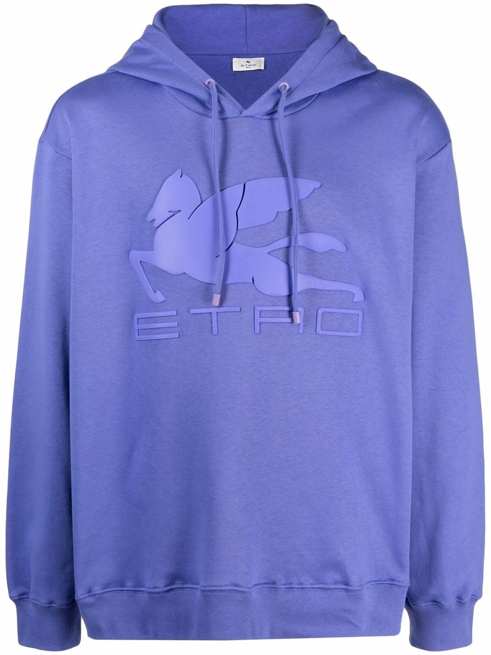 embroidered-logo hoodie - 1