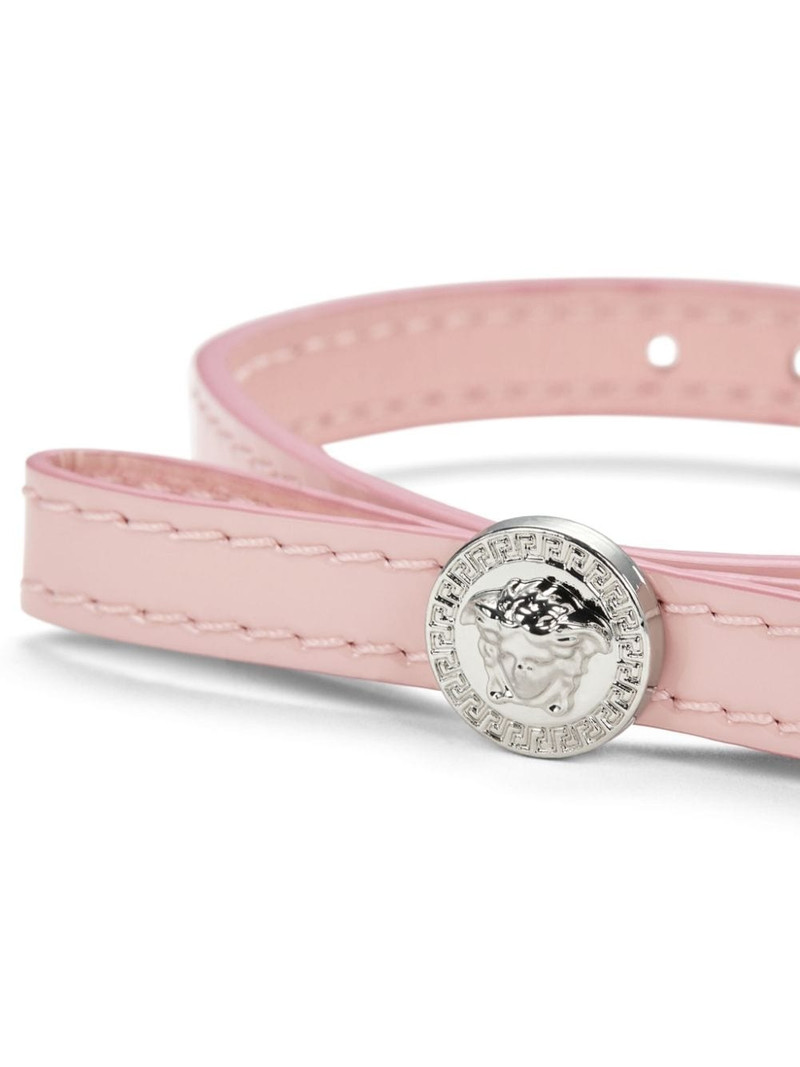 VERSACE Gianni Ribbon leather bracelet outlook
