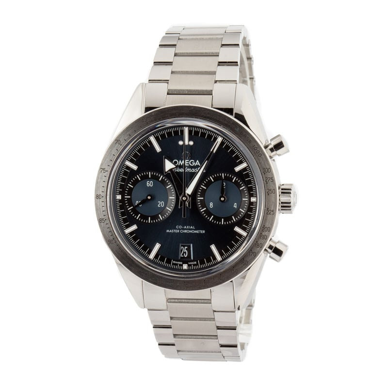 Omega Speedmaster '57 Blue Chronograph Dial - 2