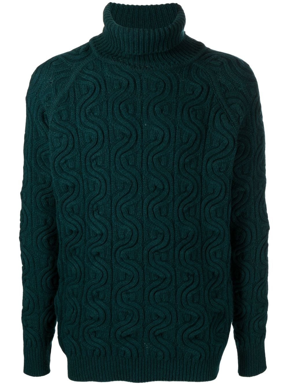 roll-neck wool jumper - 1