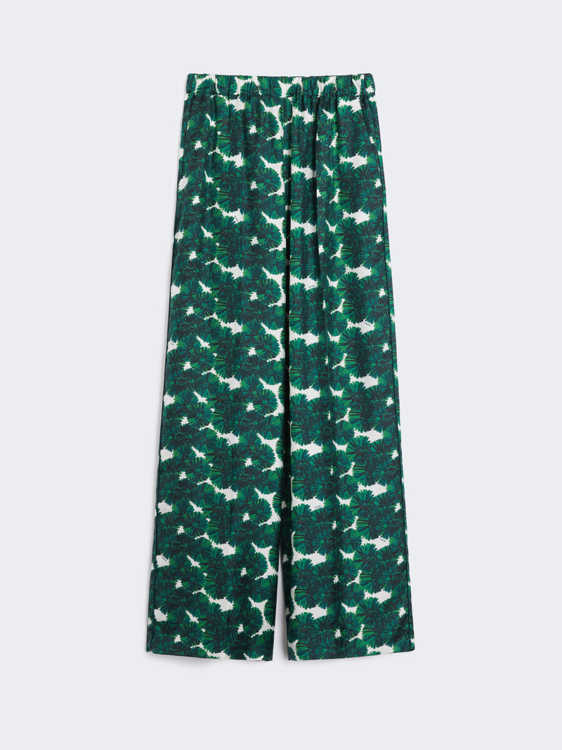 MORENA Printed silk trousers 1