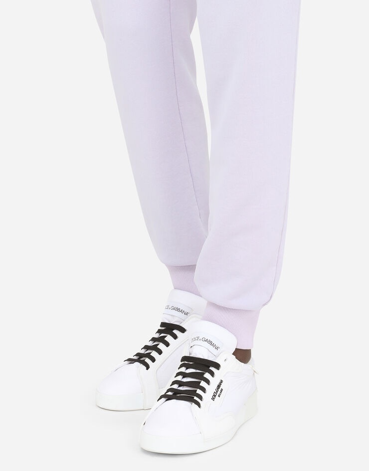 Jersey jogging pants with branded tag - 5