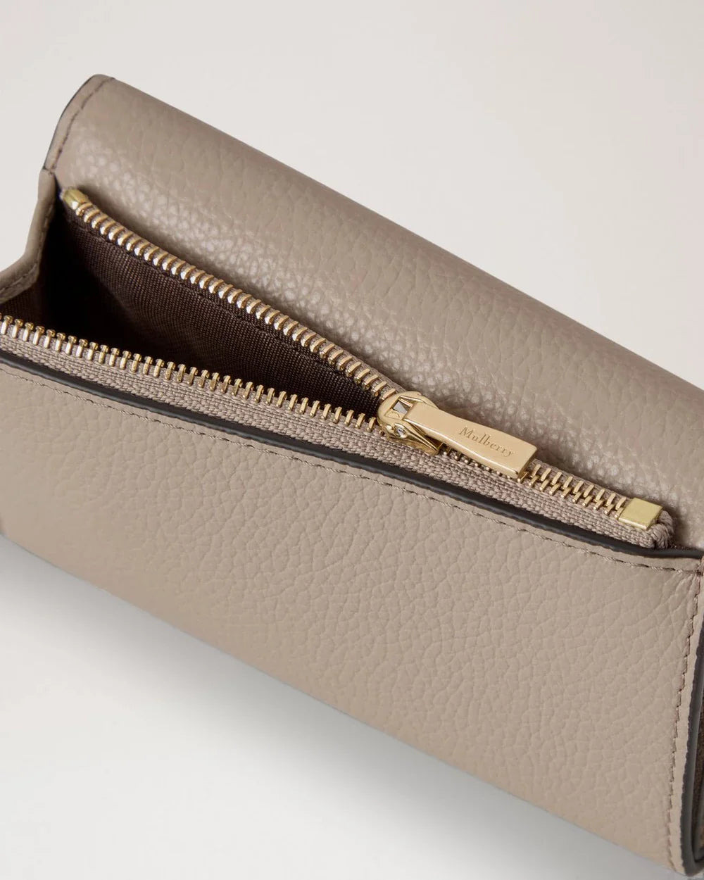 Folded Multi-Card Wallet Cashmere Taupe Small Classic Grain - 2