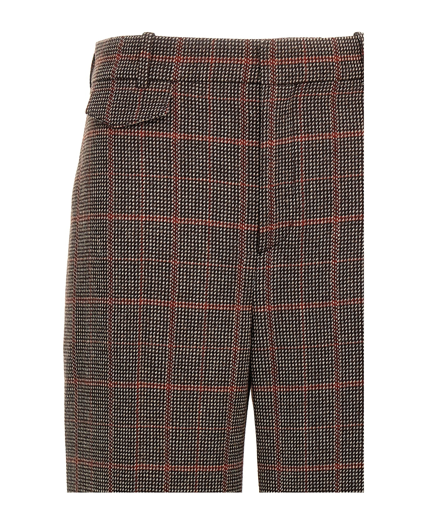 Check Wool Pants - 3