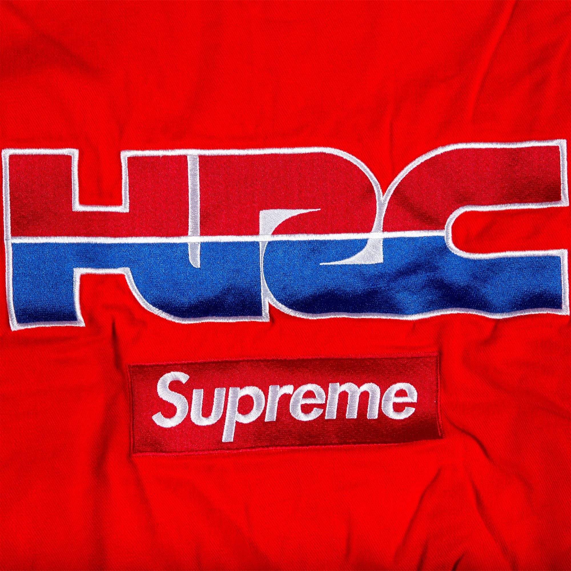 Supreme x Honda Fox Racing Puffy Zip Up Jacket 'Red' - 3
