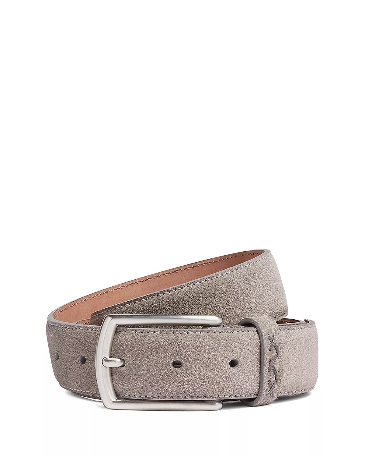 Z Lux Grey Mélange Suede Belt - 1