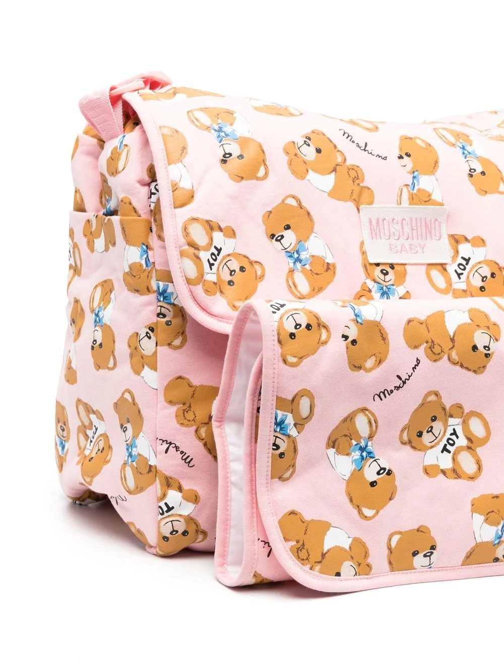 teddy bear-print baby changing bag - 2