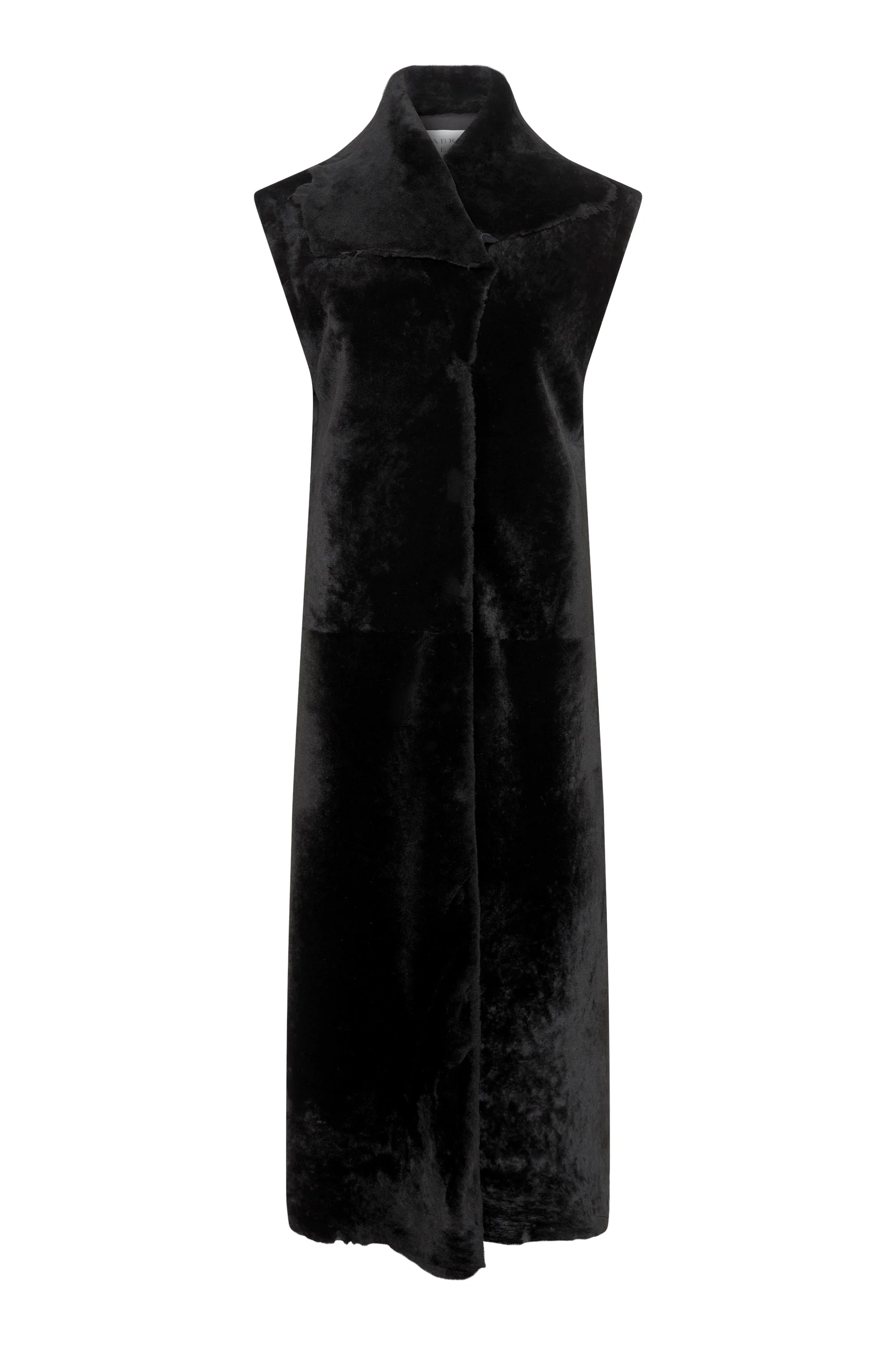Smith Raw Cut Coat Liner in Black Shearling - 1