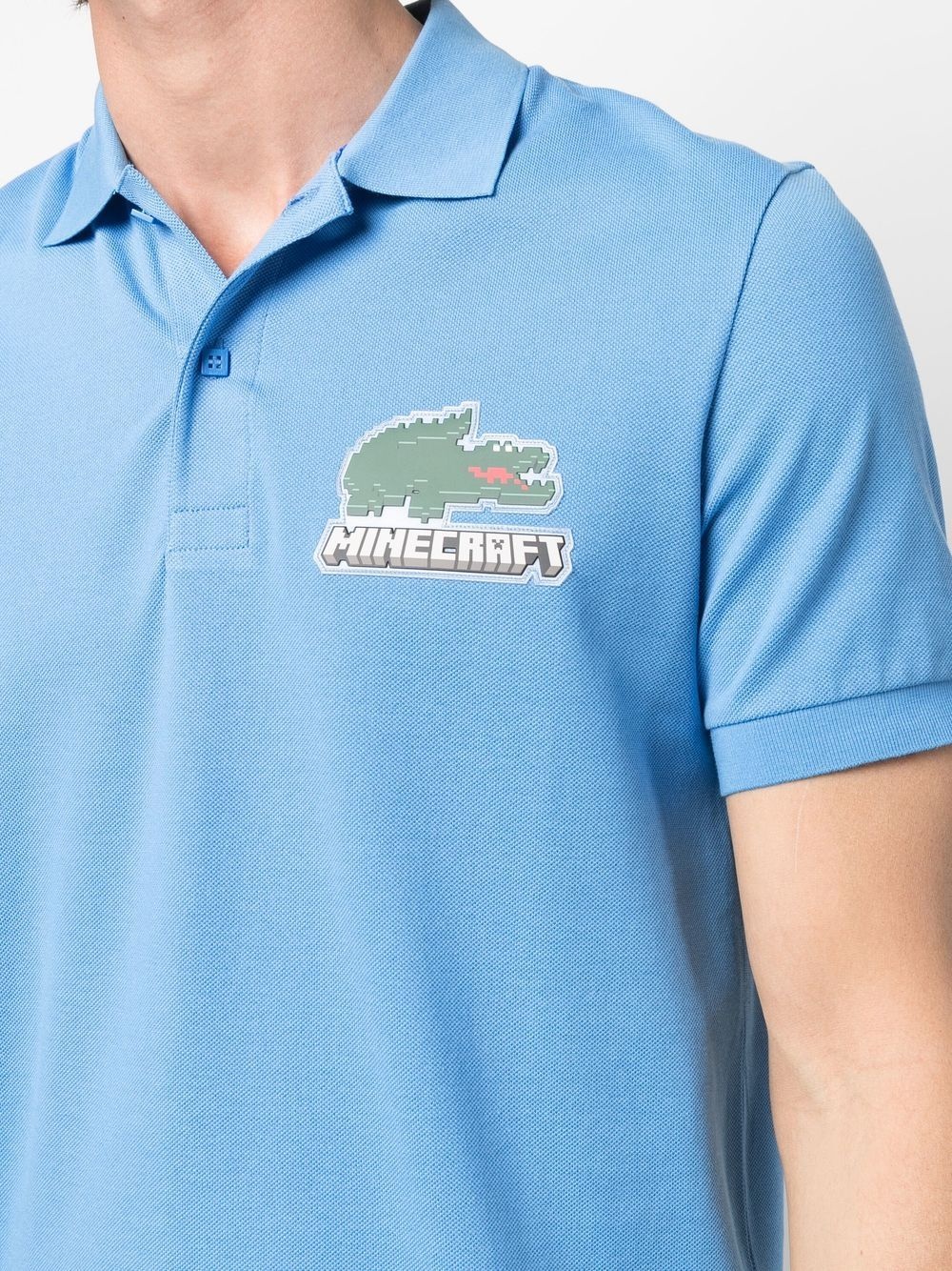 Minecraft logo-patch polo shirt - 6