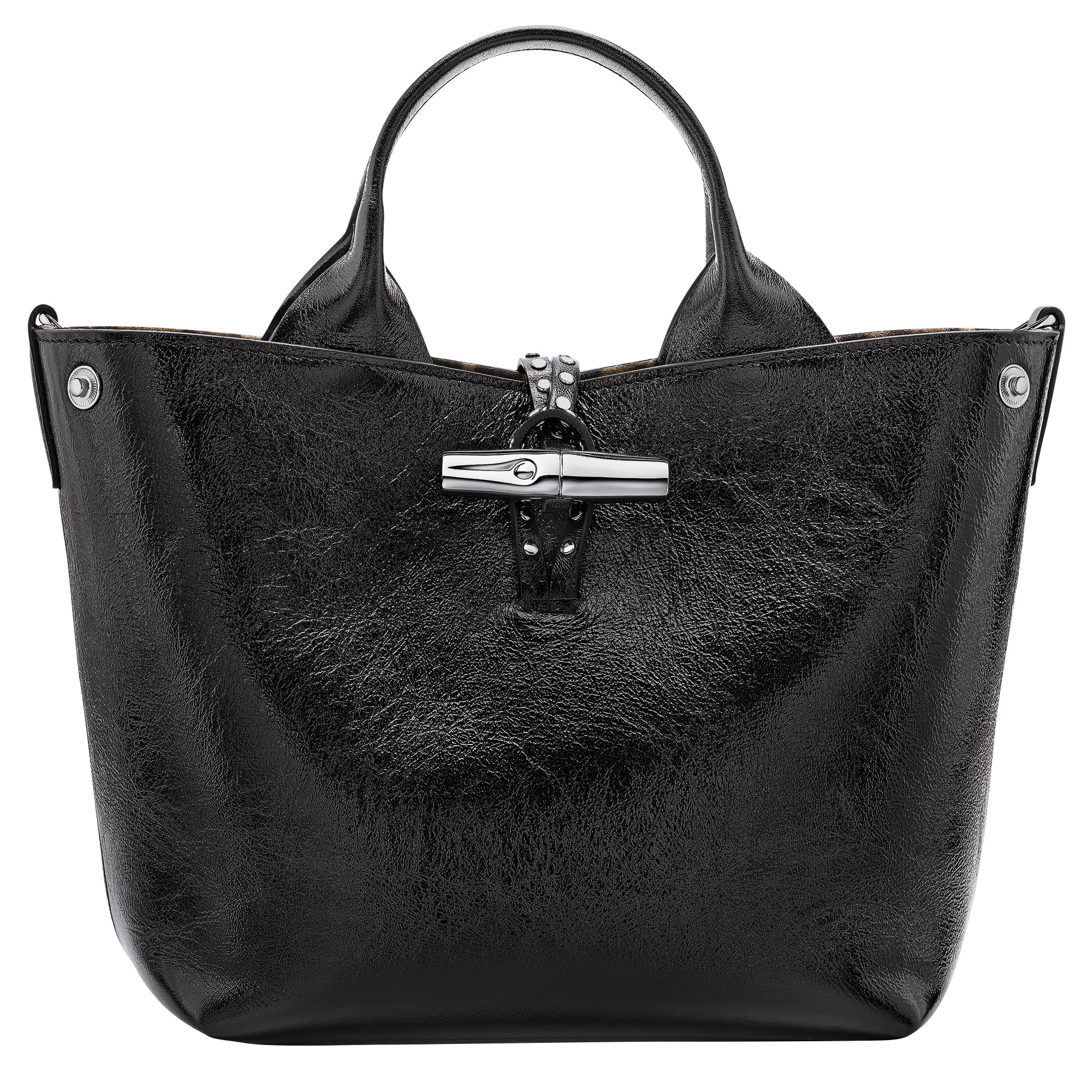 Le Roseau S Handbag Black - Leather - 5
