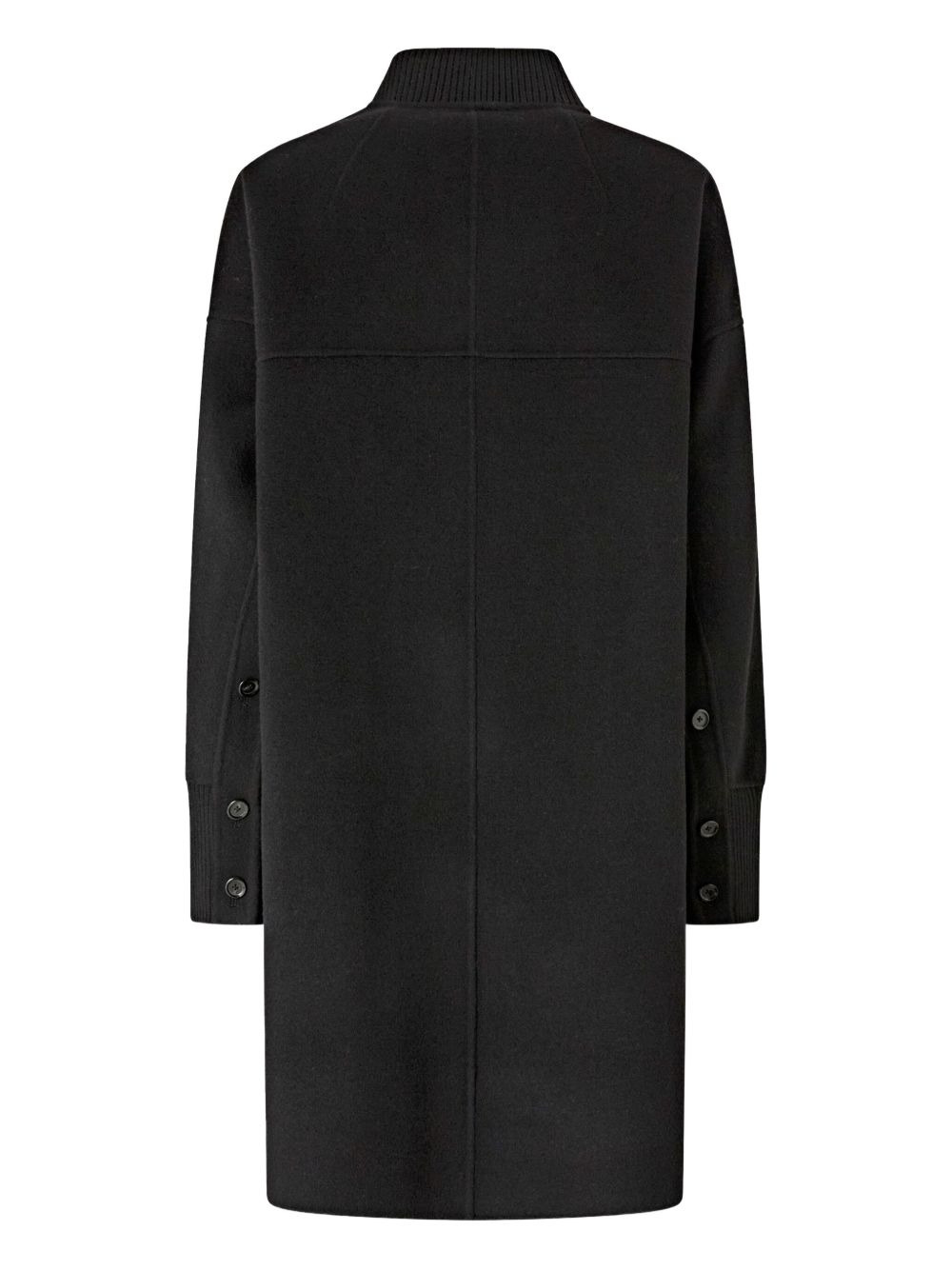 wool buttoned-up coat - 2