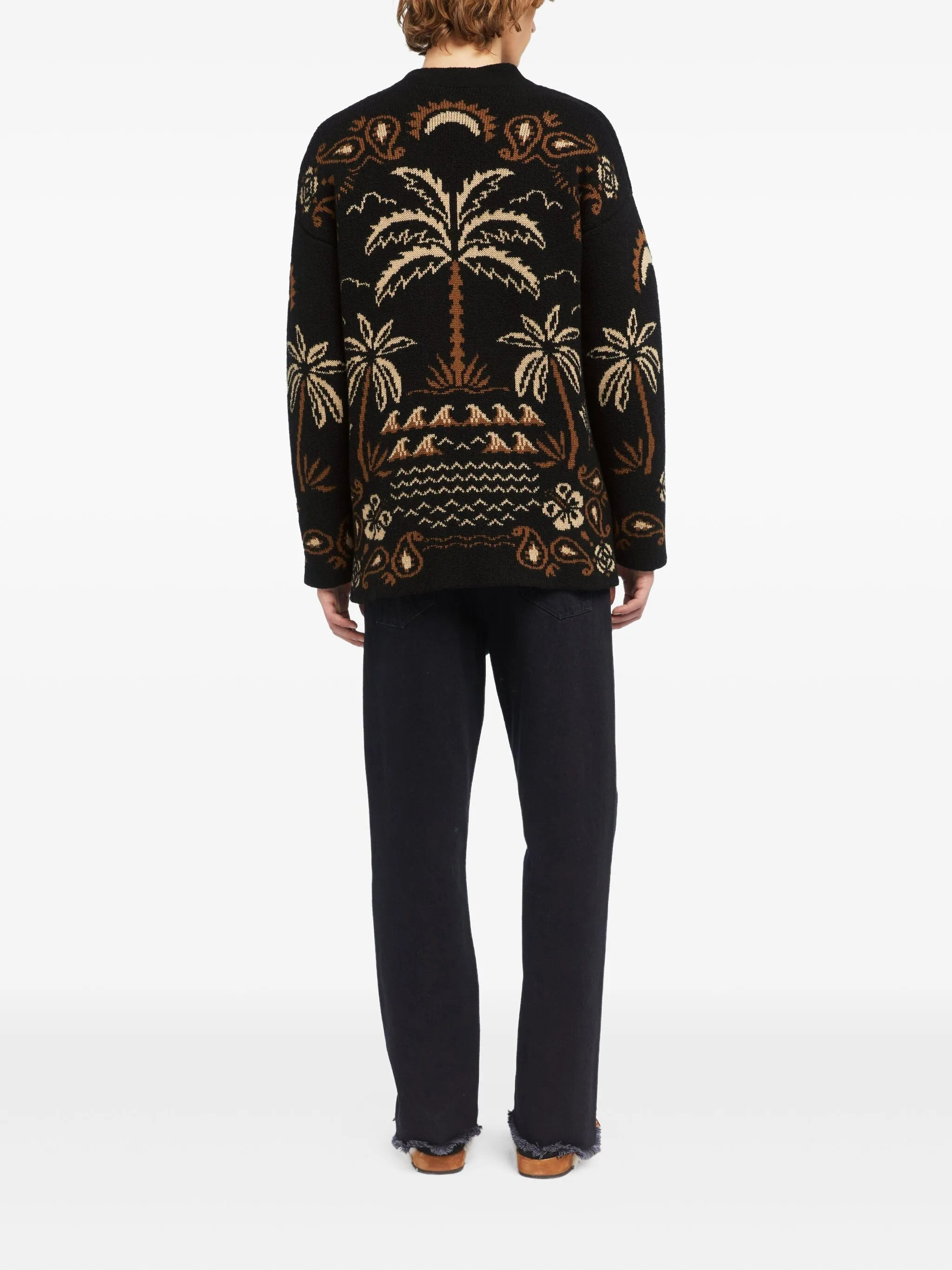 Alanui Glimpse Of Eden Palm-tree Paisley Cardigan - 5