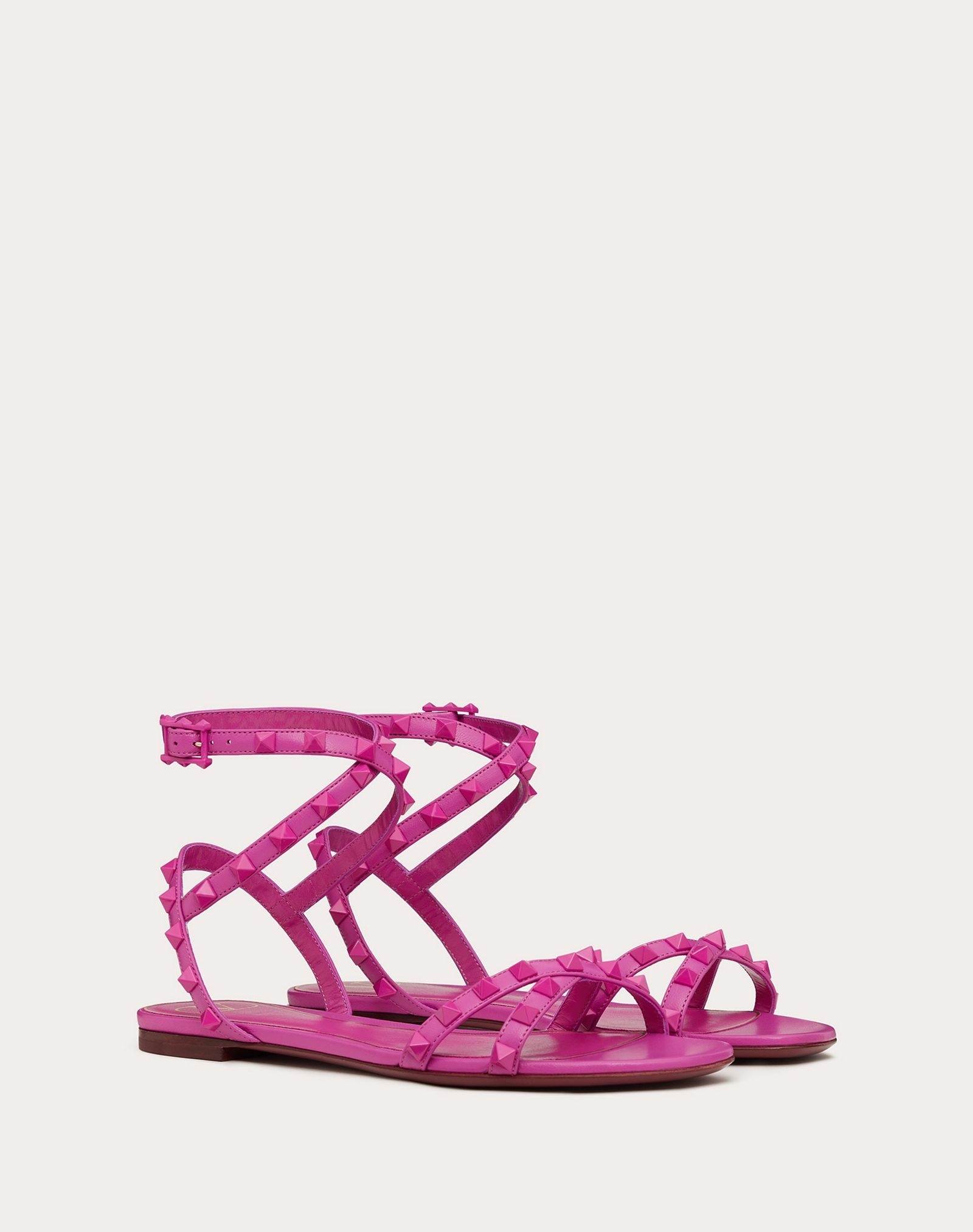 Rockstud Flair Nappa Leather Flat Sandal - 2