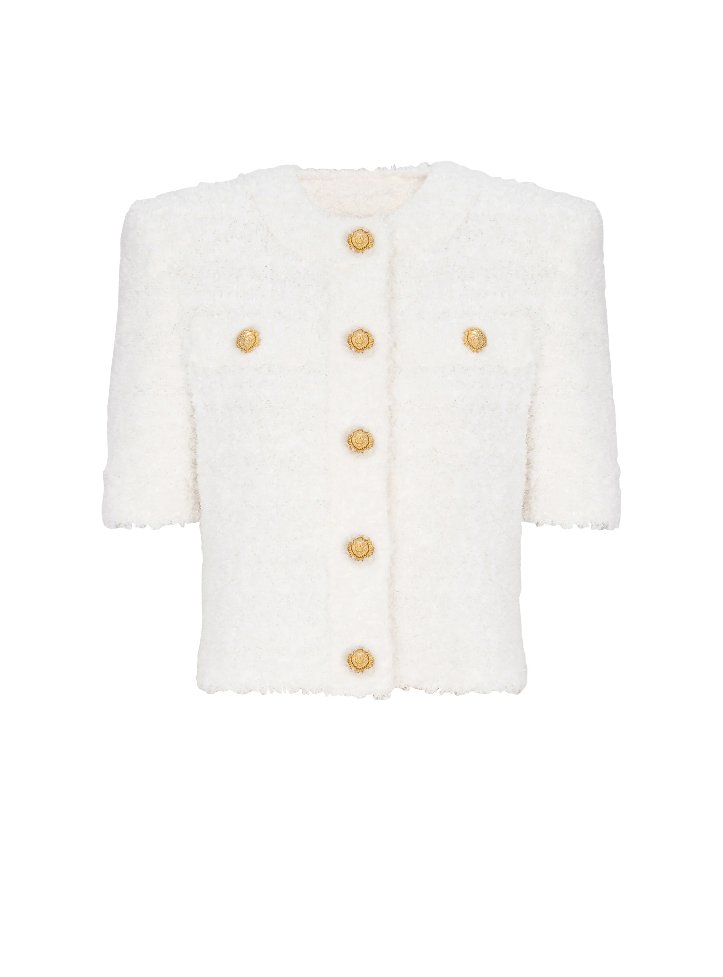 Cardigan in dotted tweed - 1