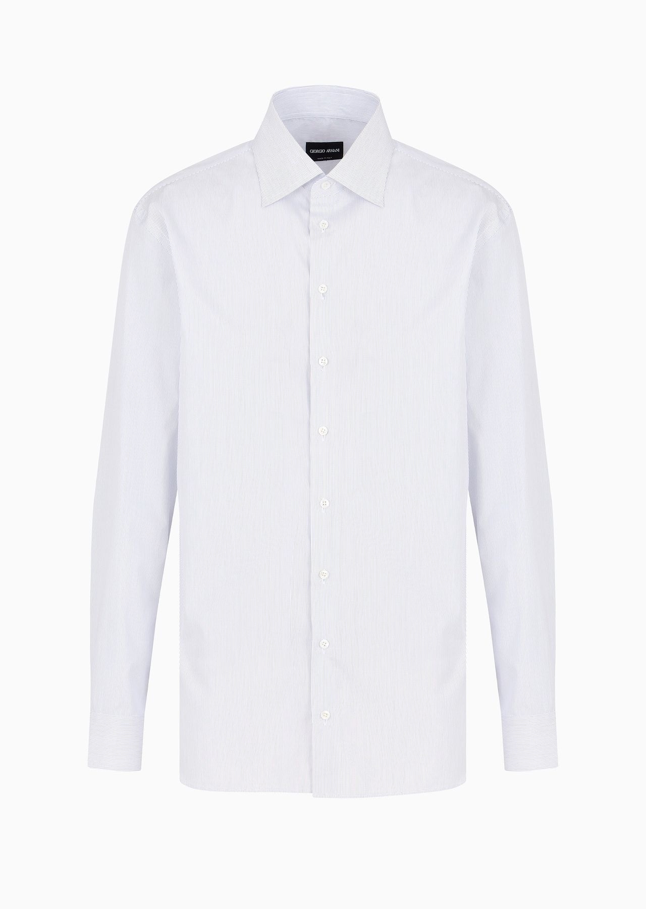 Regular-fit shirt in luxury cotton with a micro-pattern - 1