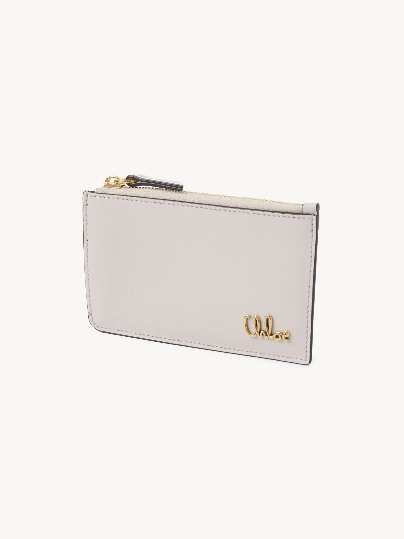 SMALL CHLOÉ ICONIC PURSE WITH CARD SLOTS IN GRAINED LEATHER - 2