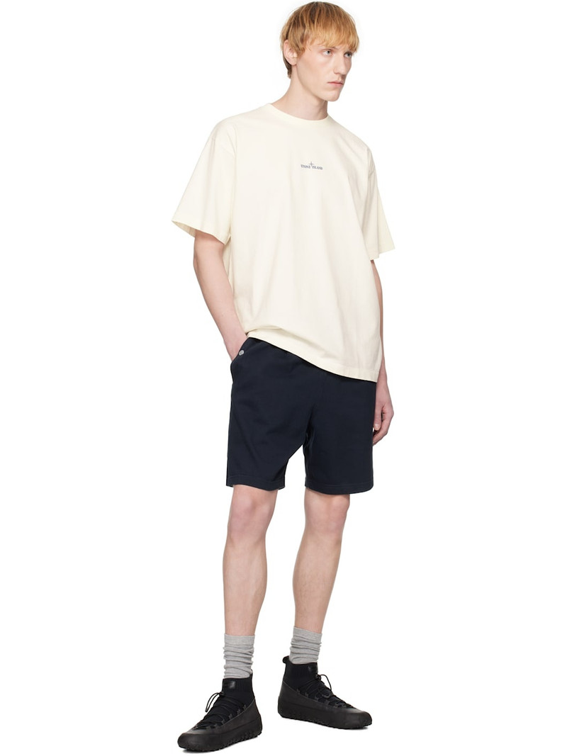 Stone Island Navy Felpa Bermuda Shorts outlook