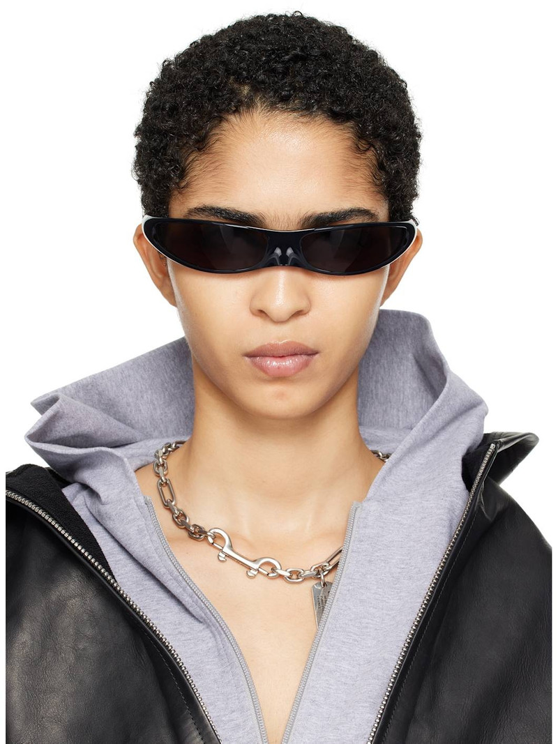 SSENSE Exclusive Black Avant Premier Thin Sunglasses 4