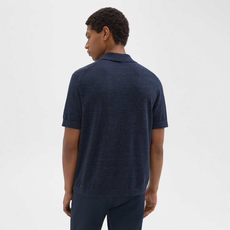 Brenan Polo Shirt in Cotton-Linen 4