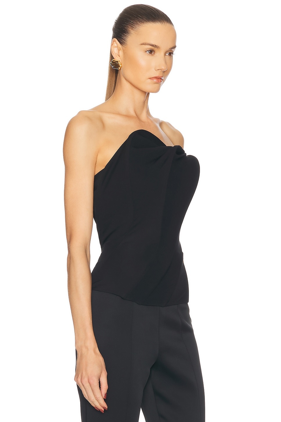 Strapless Wave Detail Top - 3