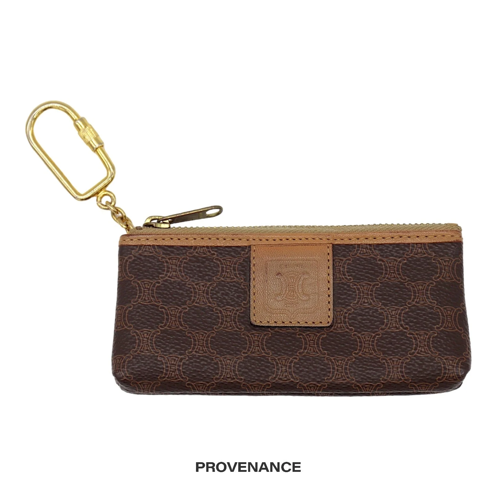 Celine Key Pouch Cles - Macadam Triomphe Brown - 1