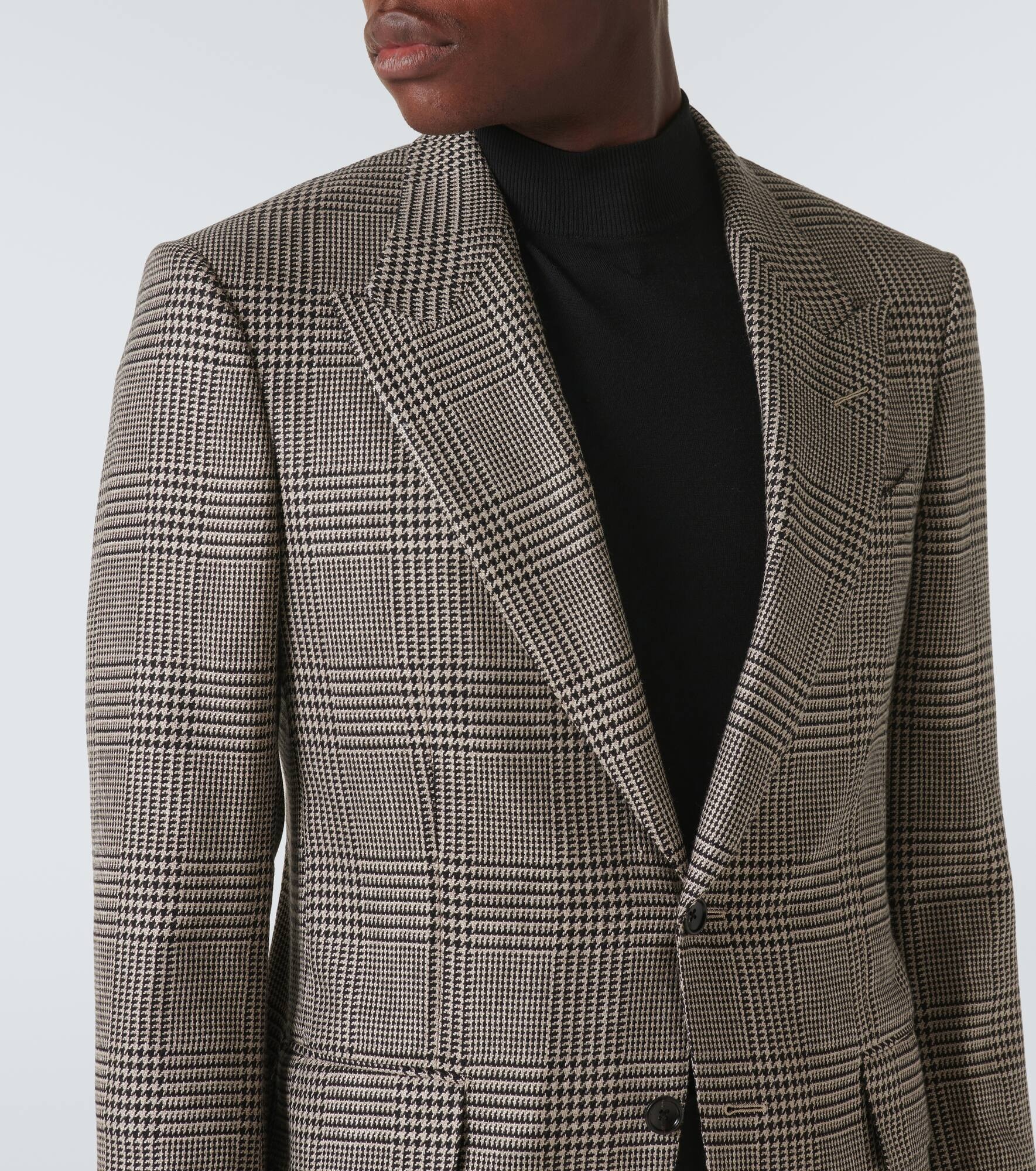 Shelton houndstooth wool-blend blazer - 6