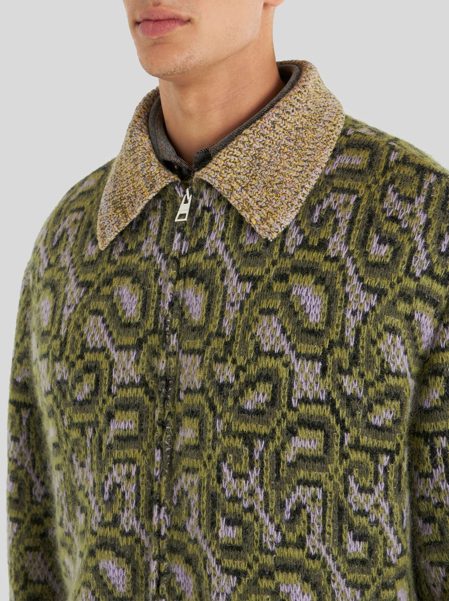 KNITTED PAISLEY JACKET - 2