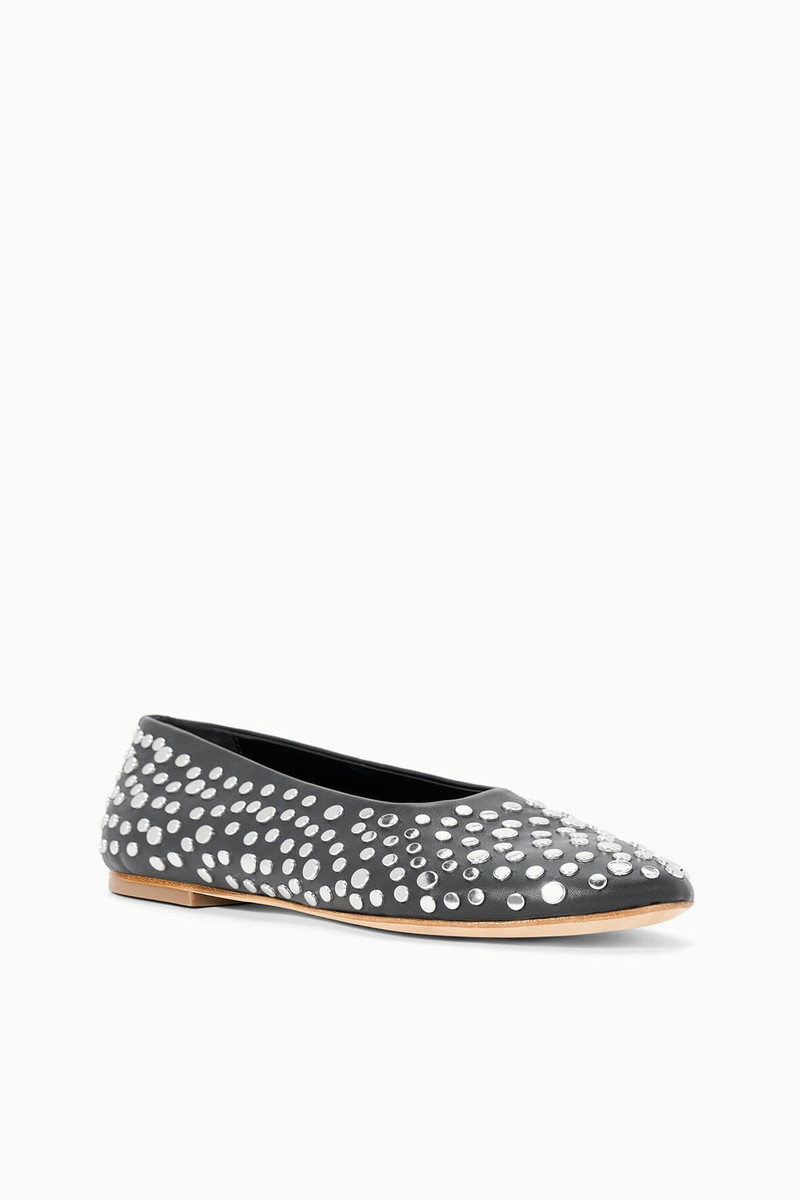 STAUD ALBA BALLET FLAT RIVETS 3
