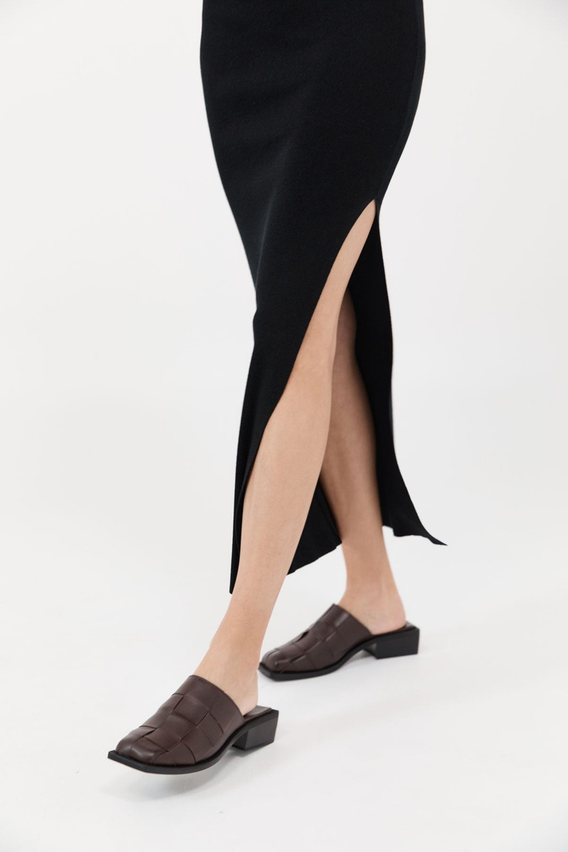 Woven Mules - Chocolate 5