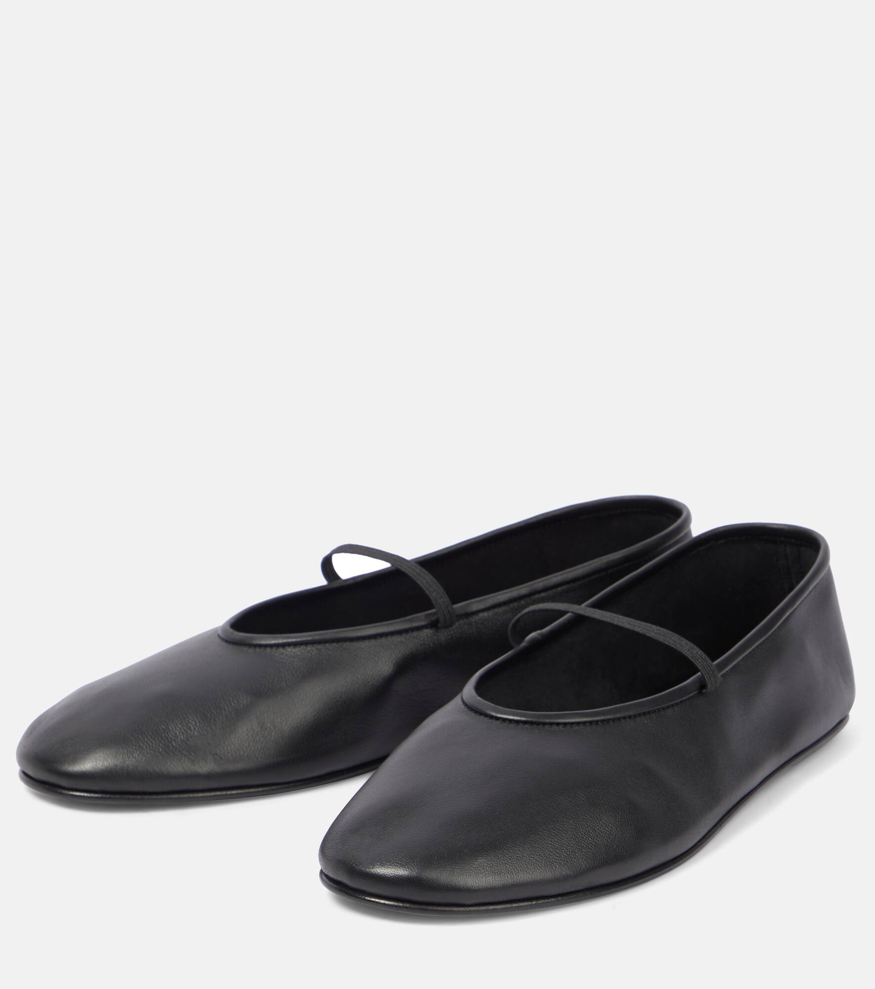 Leather ballet flats - 5