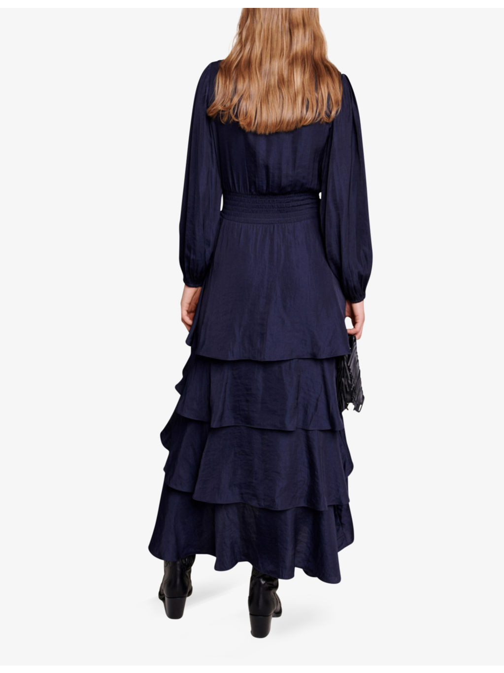 Ruffinella smocked-waist ruffled woven maxi dress - 4