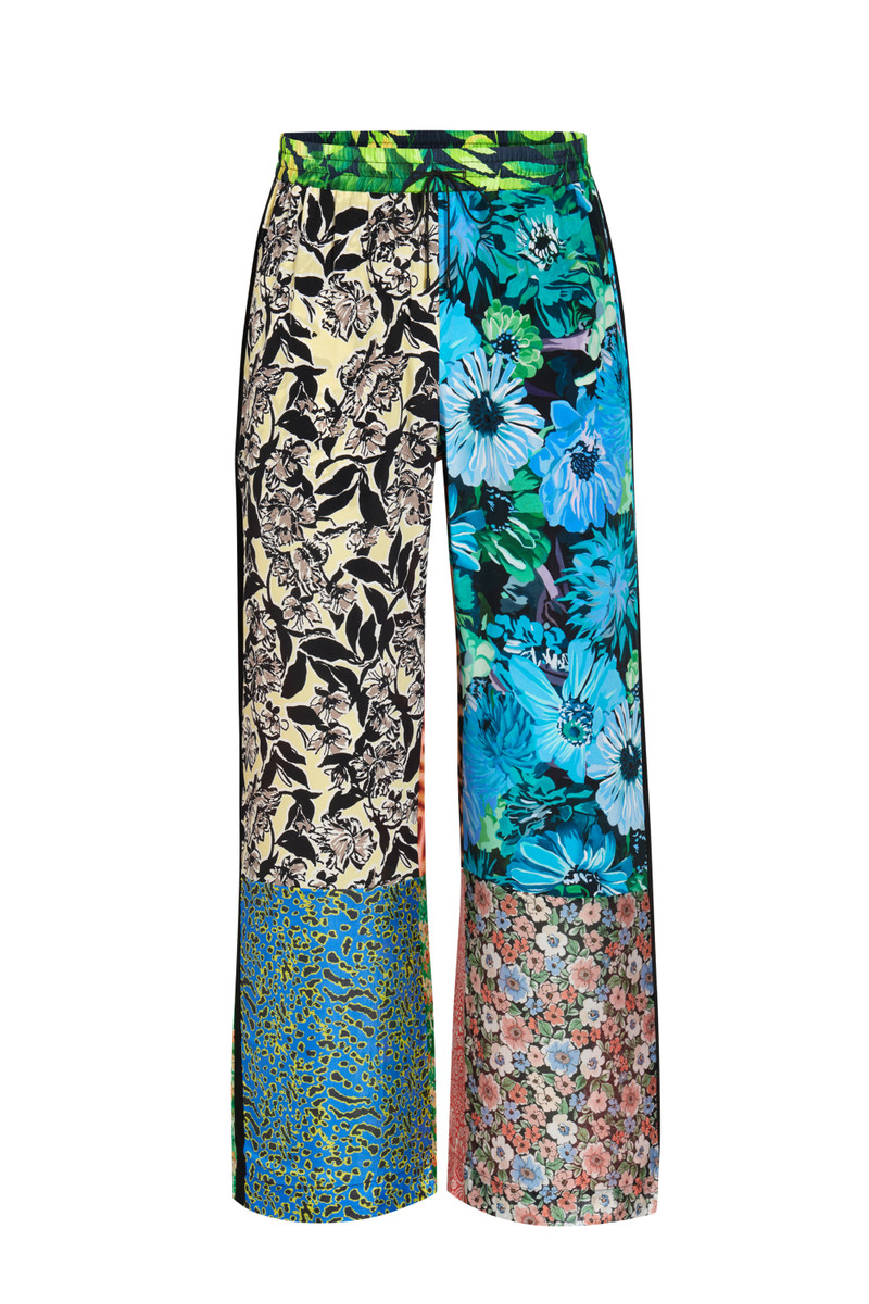 Regenerated Silk Scarves Pajama Pants 1